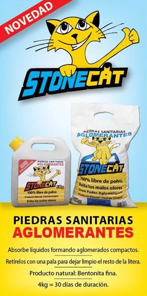 Gángster Calle Escudero Piedras sanitarias aglomerantes para gatos StoneCat - Mascotas Foyel